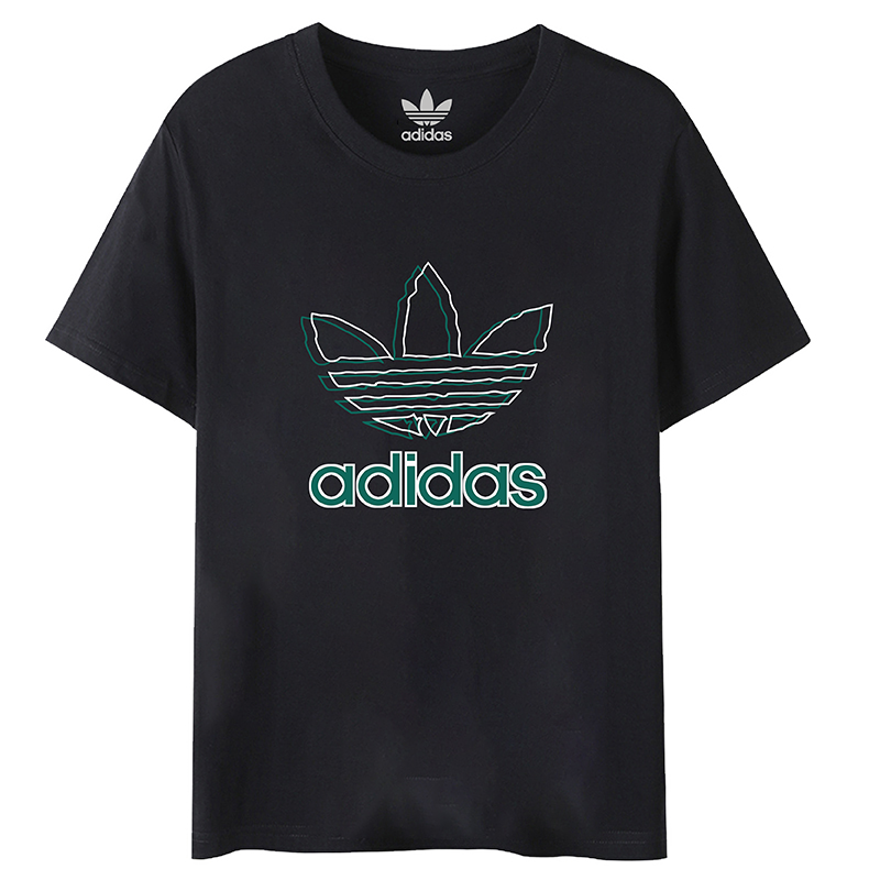 ADIDAS 大LOGO殘影棉T (男版)