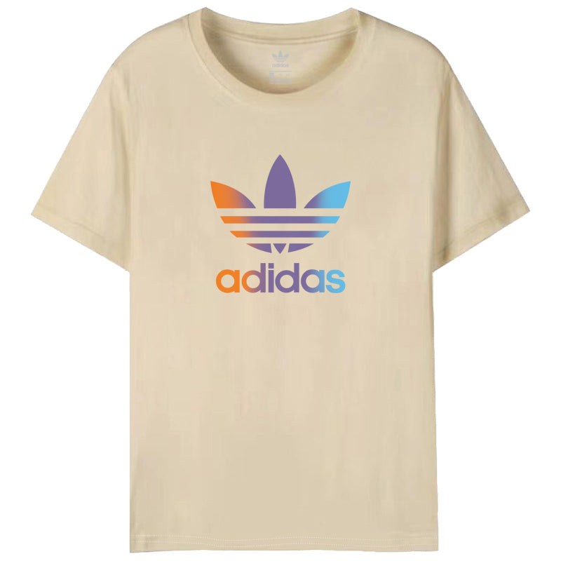 ADIDAS 三色漸變LOGO棉T (女款) 0905