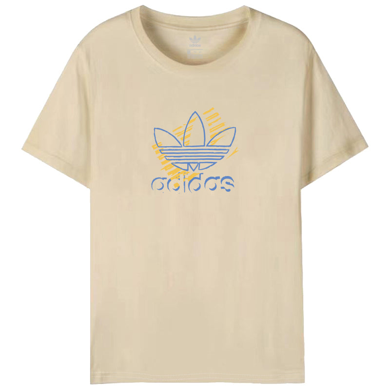 ADIDAS 水彩筆塗鴉棉T (女款) 0905