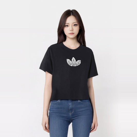 ADIDAS 蕾絲花紋棉T (女款) 0905